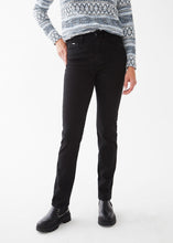 Load image into Gallery viewer, French Dressing Jeans: Suzanne Straight Leg Euro Twill Jean in Black

