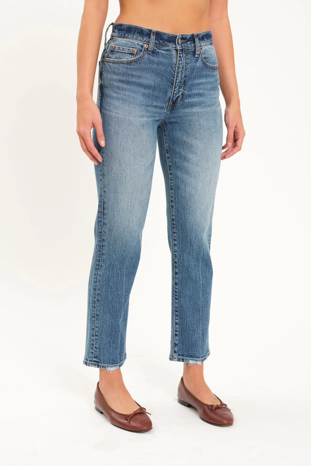 Daze: Straight Up Straight Leg Jeans in Stunner