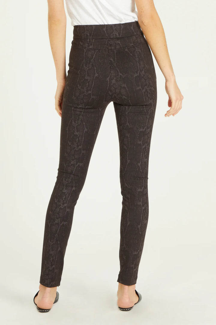 Dear John: Nina Highrise Legging - Mocha Snake - The Vogue Boutique