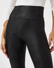 Load image into Gallery viewer, Spanx: Faux Leather Fleece-Lined Legging In Black
