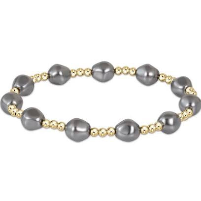 Enewton: admire gold 3Mm pearl- dark grey