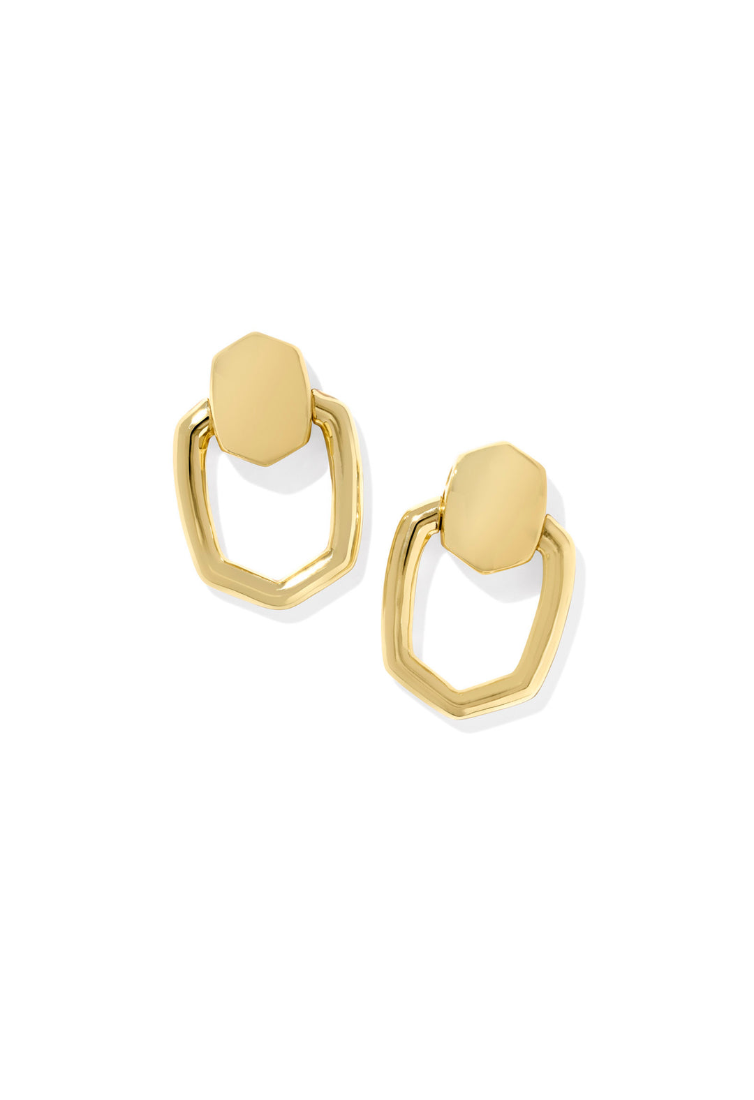 Kendra Scott: Kaia Open Frame Earrings in Gold