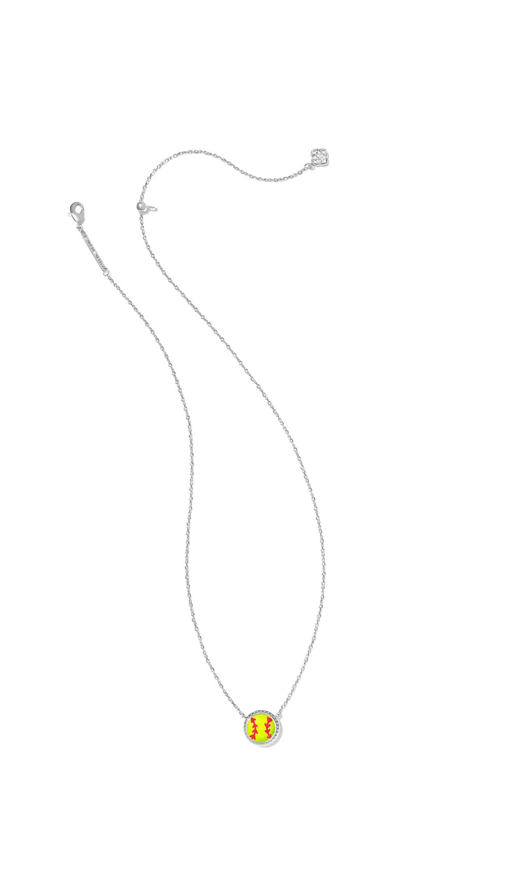 Kendra Scott Softball Necklace in Silver