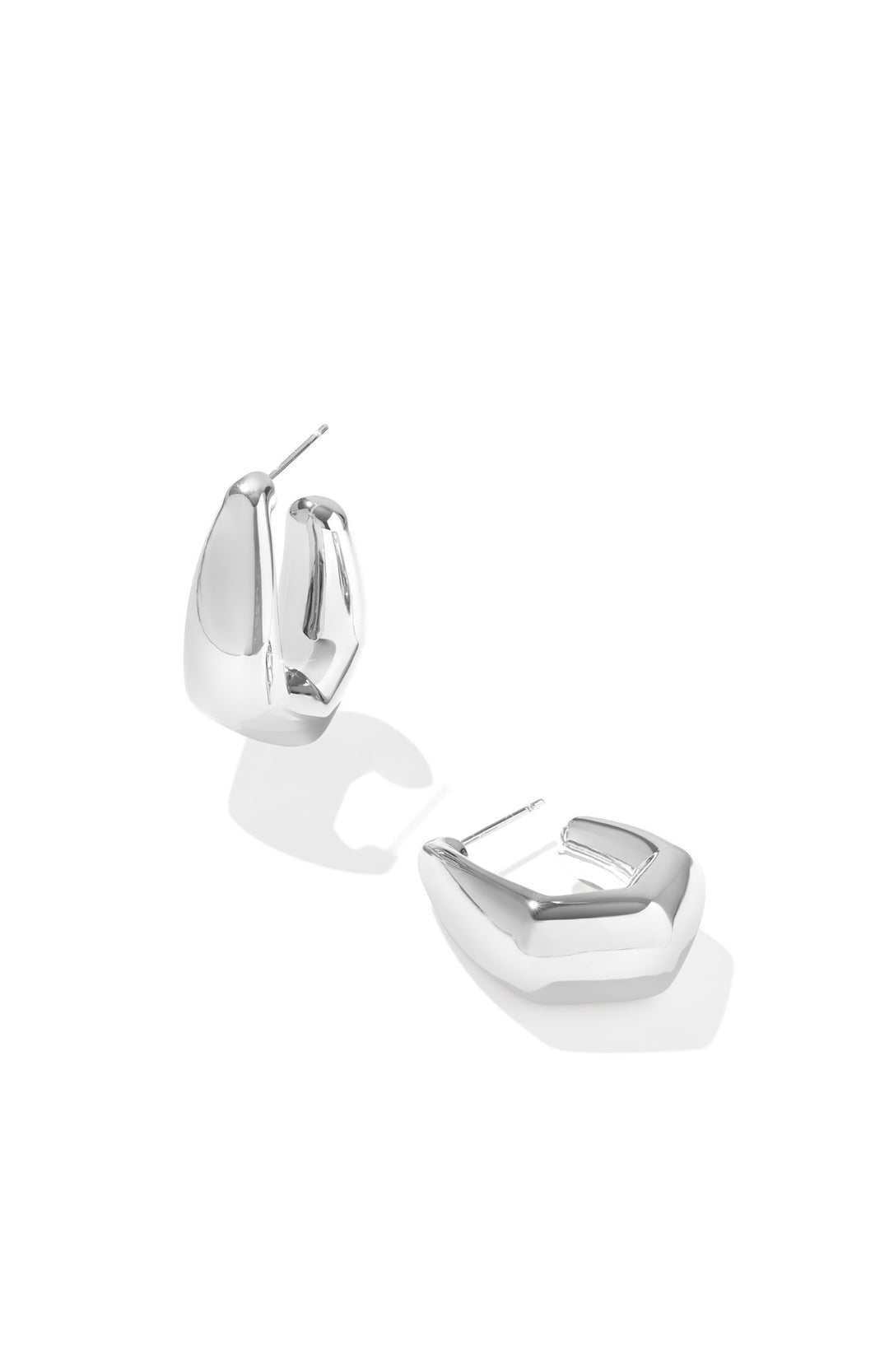 Kendra Scott: Kaia Small Hoop Earrings in Silver