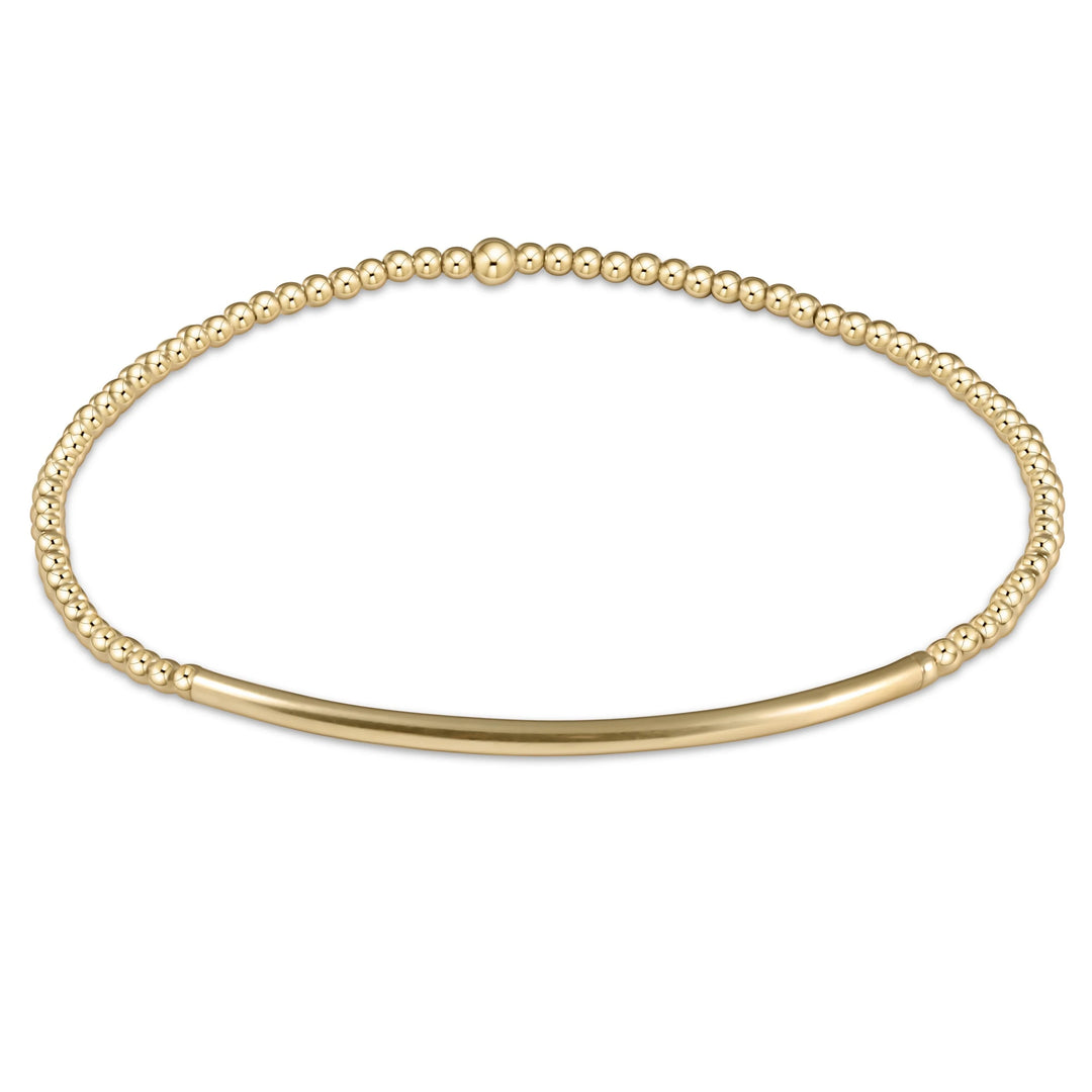 Enewton: Classic Gold Smooth Bliss Bar Bracelet