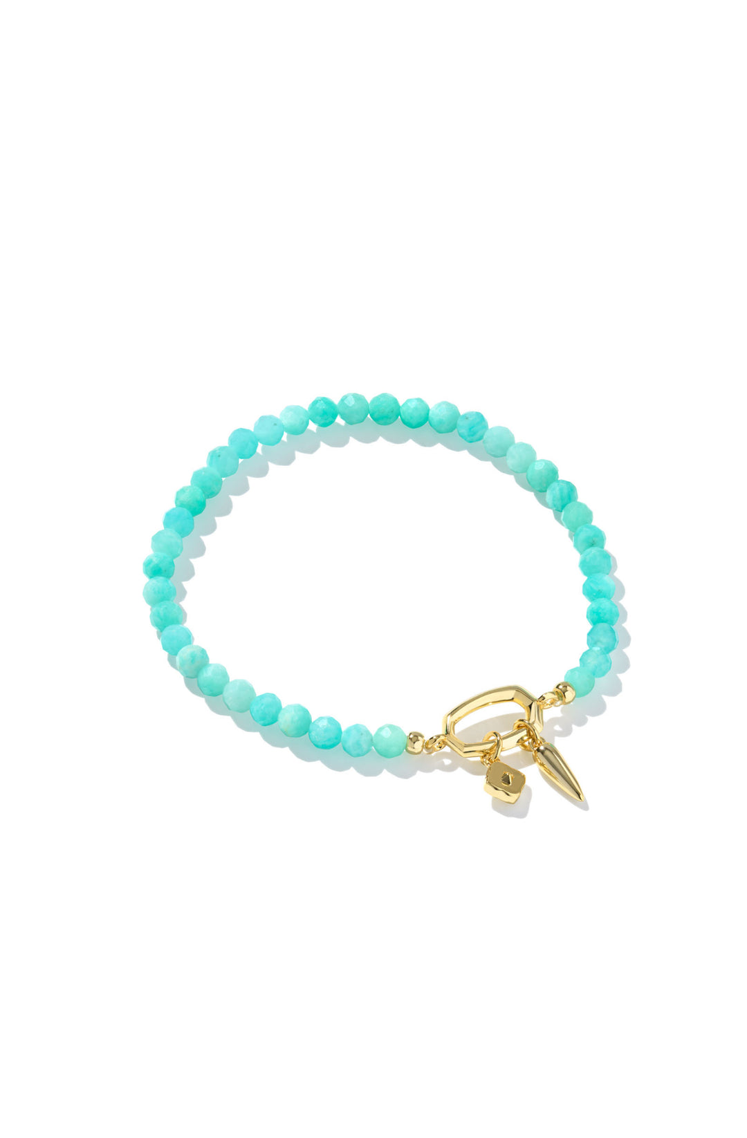 Kendra Scott: Sylvia Stretch Bracelet in Gold Teal Amazonite