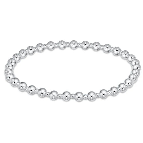 Enewton: Classic Grateful Pattern Bead Bracelet in Sterling