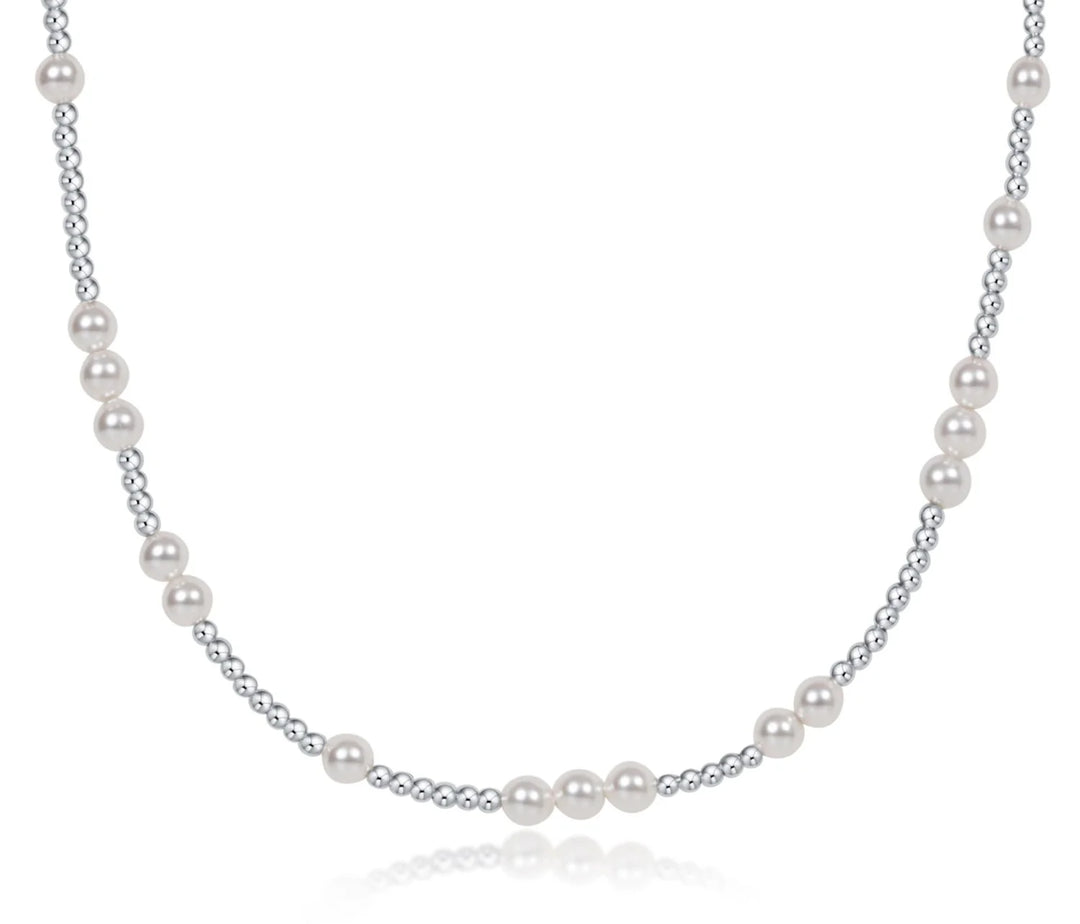 Enewton: 17' Hope Sterling Choker in Pearl