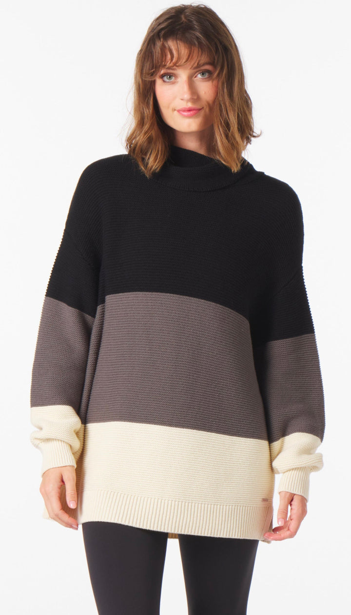 Glyder: Aspen Sweater in Black, Carbon, and Oatmilk