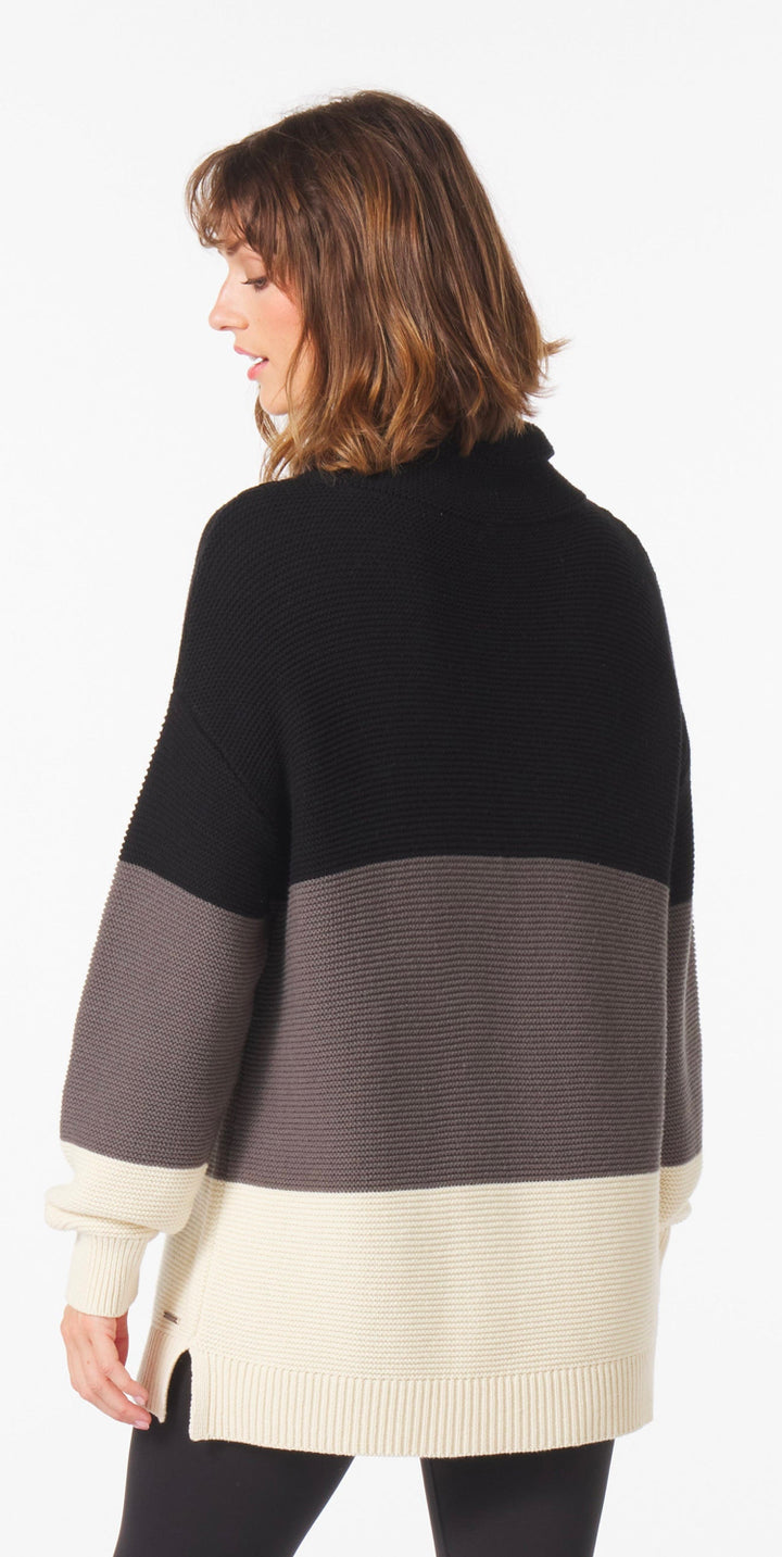 Glyder: Aspen Sweater in Black, Carbon, and Oatmilk