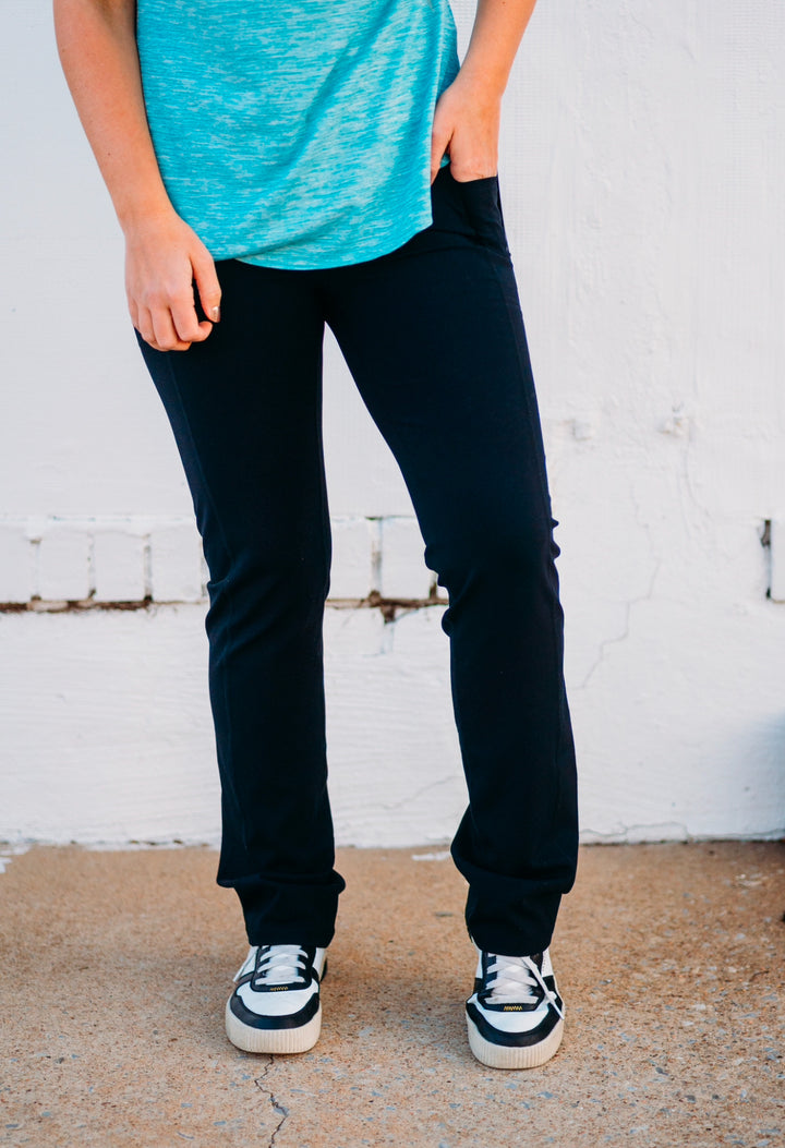 Skechers: Skechers GO WALK OG Pant Tall Length in Black