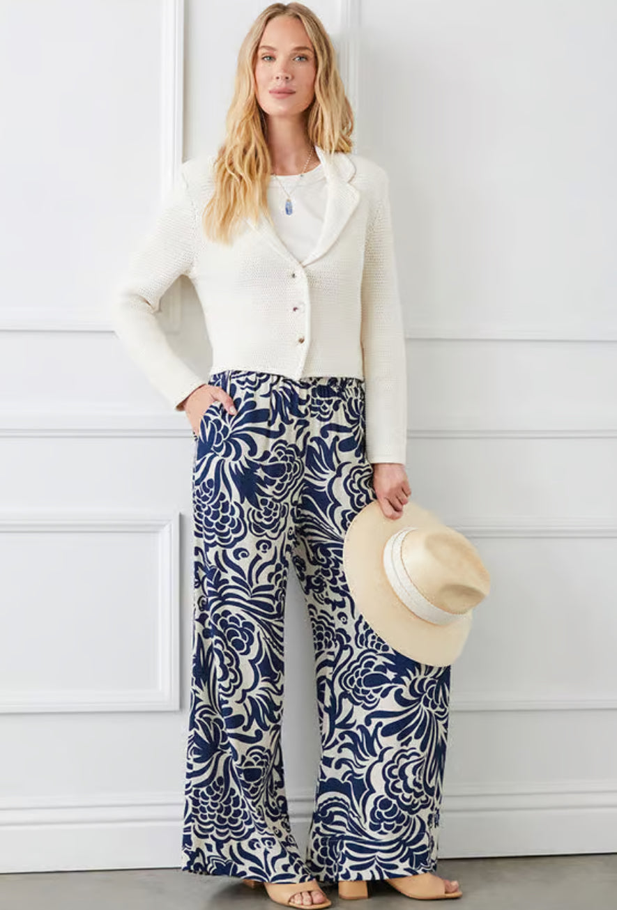 Karen Kane: Wide Leg Pants in Print
