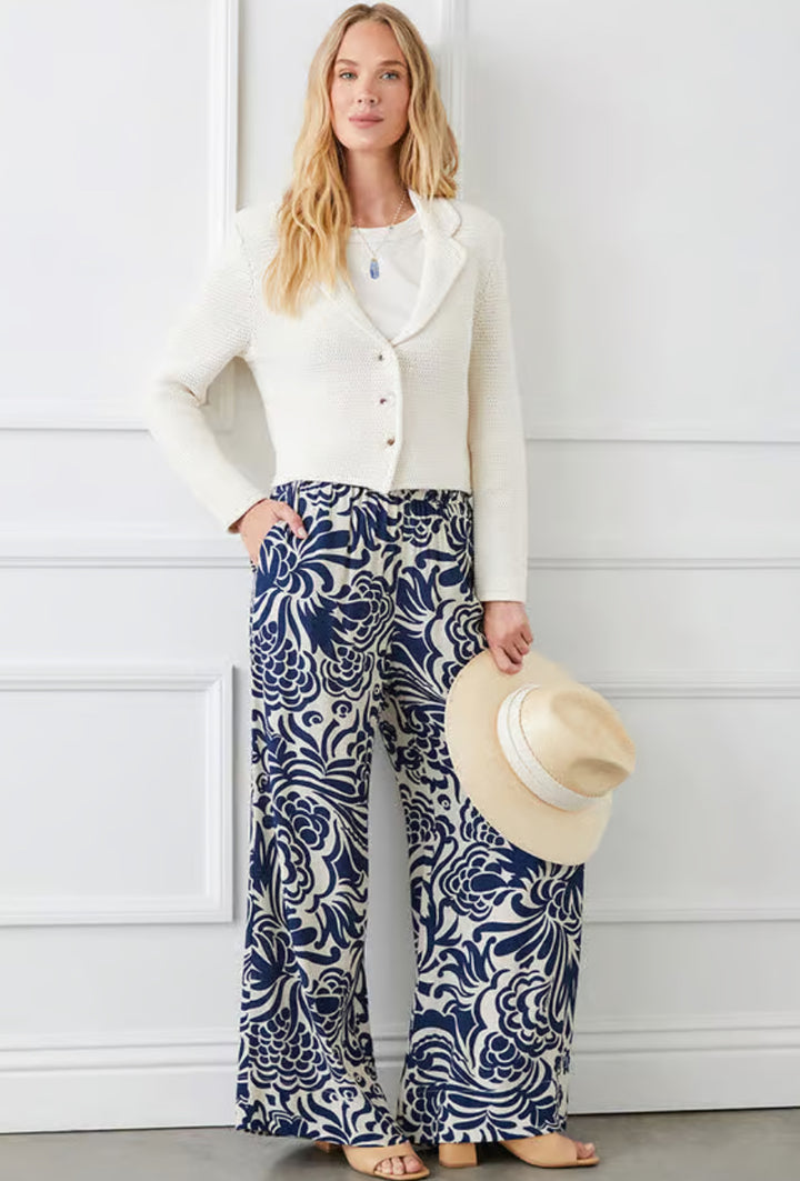 Karen Kane: Wide Leg Pants in Print