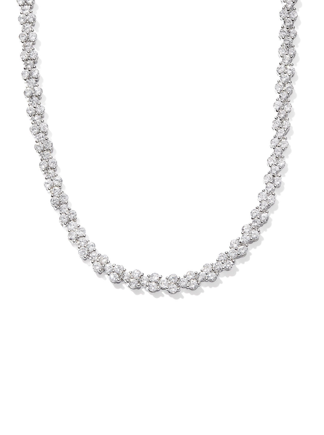 Kendra Scott: Emery Tennis Necklace in White Crystal