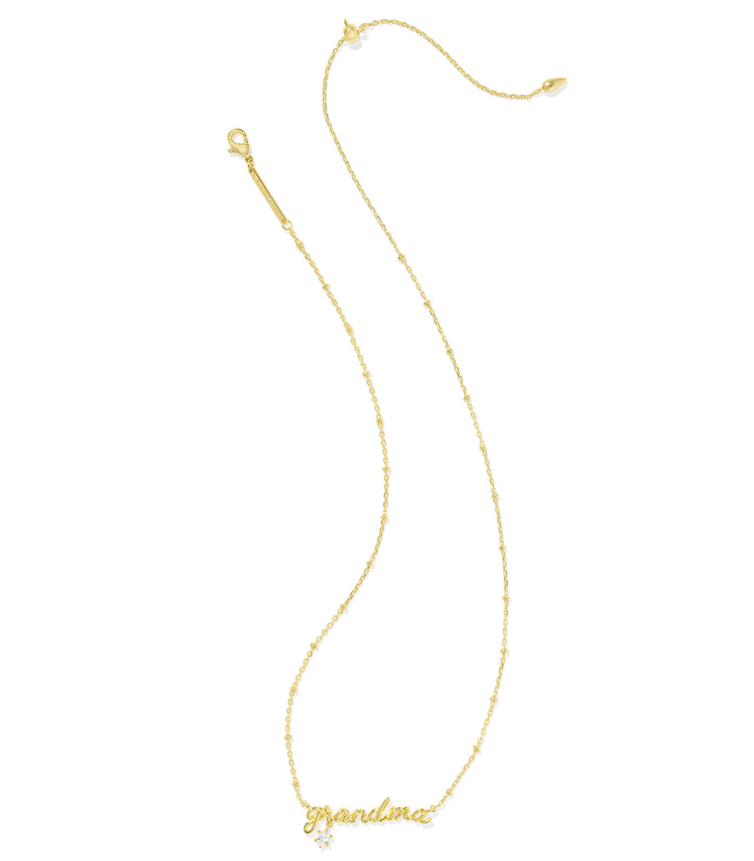 Kendra Scott: GRANDMA Crystal Short Pendant Necklace in Gold