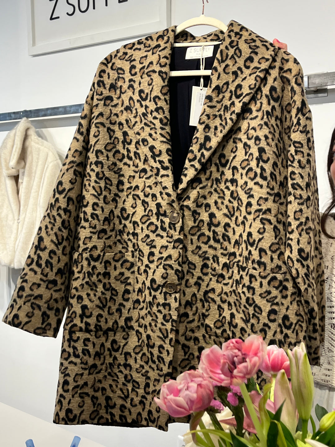 Z Supply: Lennon Animal Coat in Suede (zj253282)