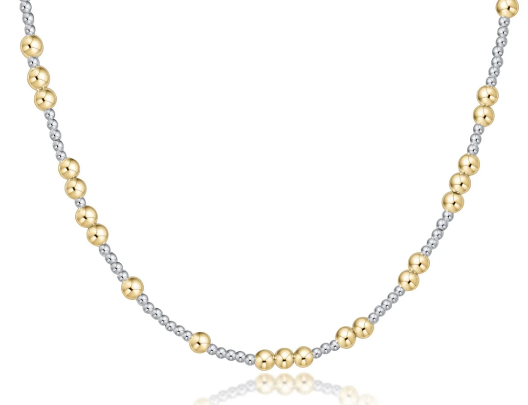 Enewton: 17' Hope Choker Unwritten in Mixed Metal