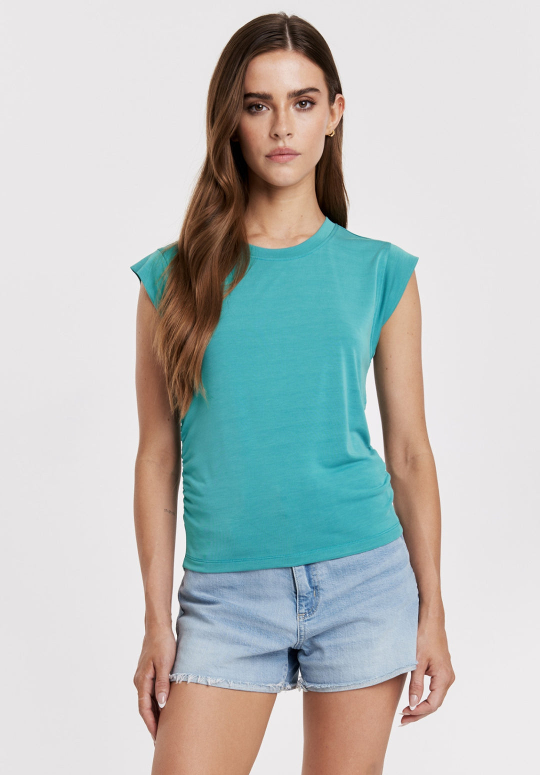 Another Love: Alora Top in Meadow Teal