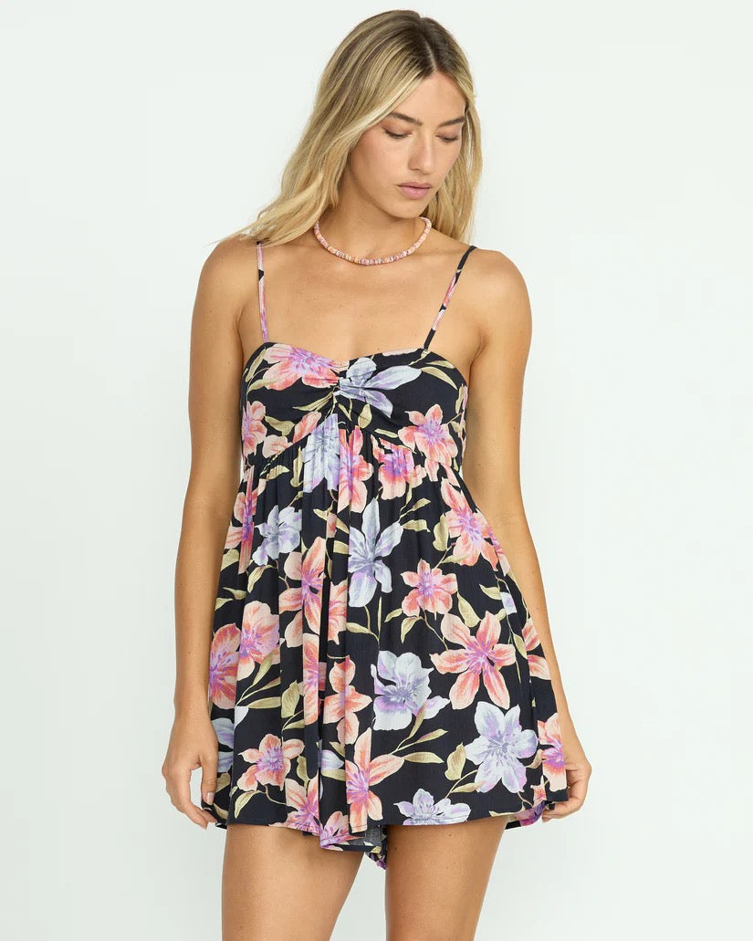 Billabong: Star Glow Romper in Black Multi