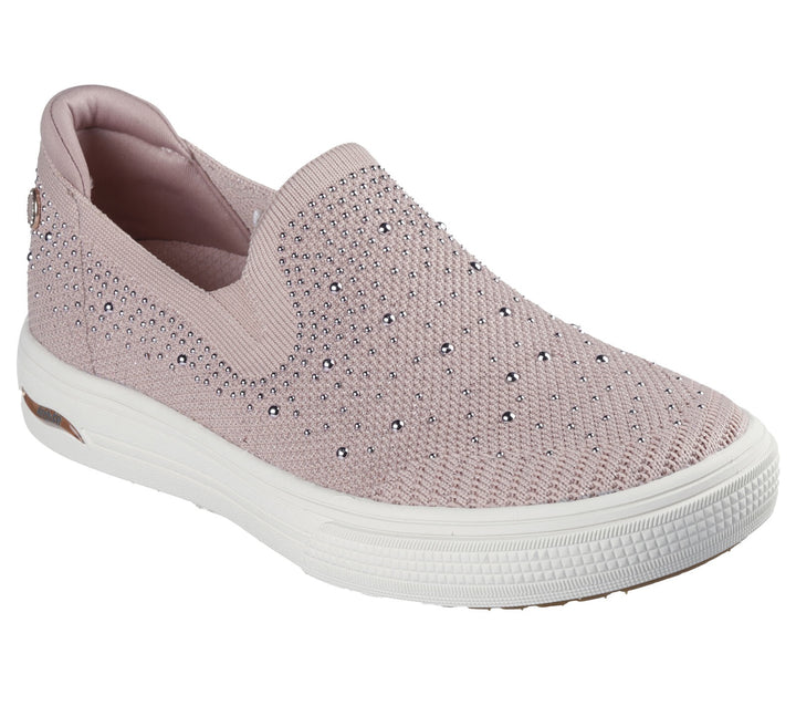Skechers: Arch Fit Arcade Sneakers Glitz Gal in Rose