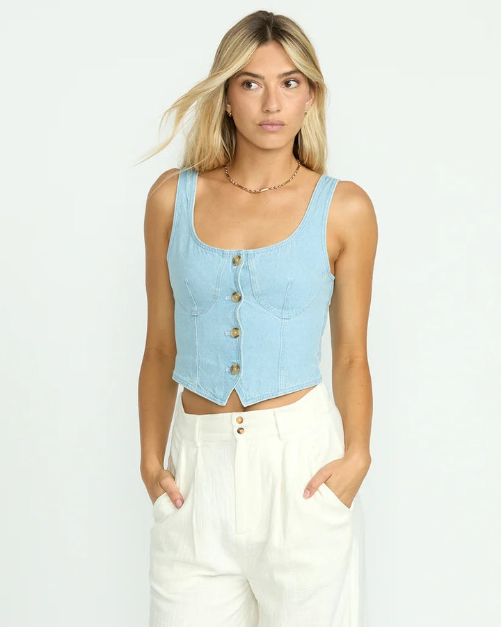 Billabong: Sunwashed Denim Vest