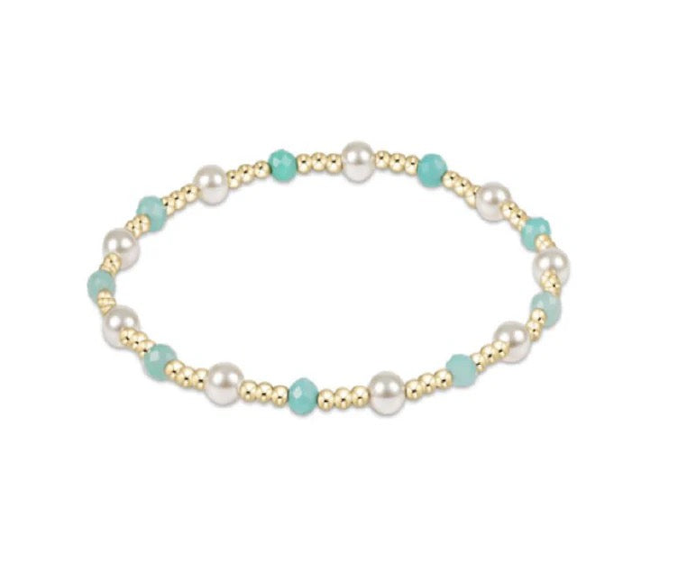 Enewton: Pearl Sincerity Pattern 4MM Bead Bracelet in Amazon