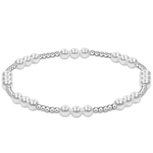 Enewton: Classic Joy Pattern Sterling 4mm Bead Bracelet - Pearl