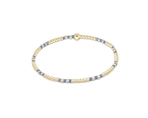 Enewton: Hope Joy Pattern Bead Bracelet in Blue