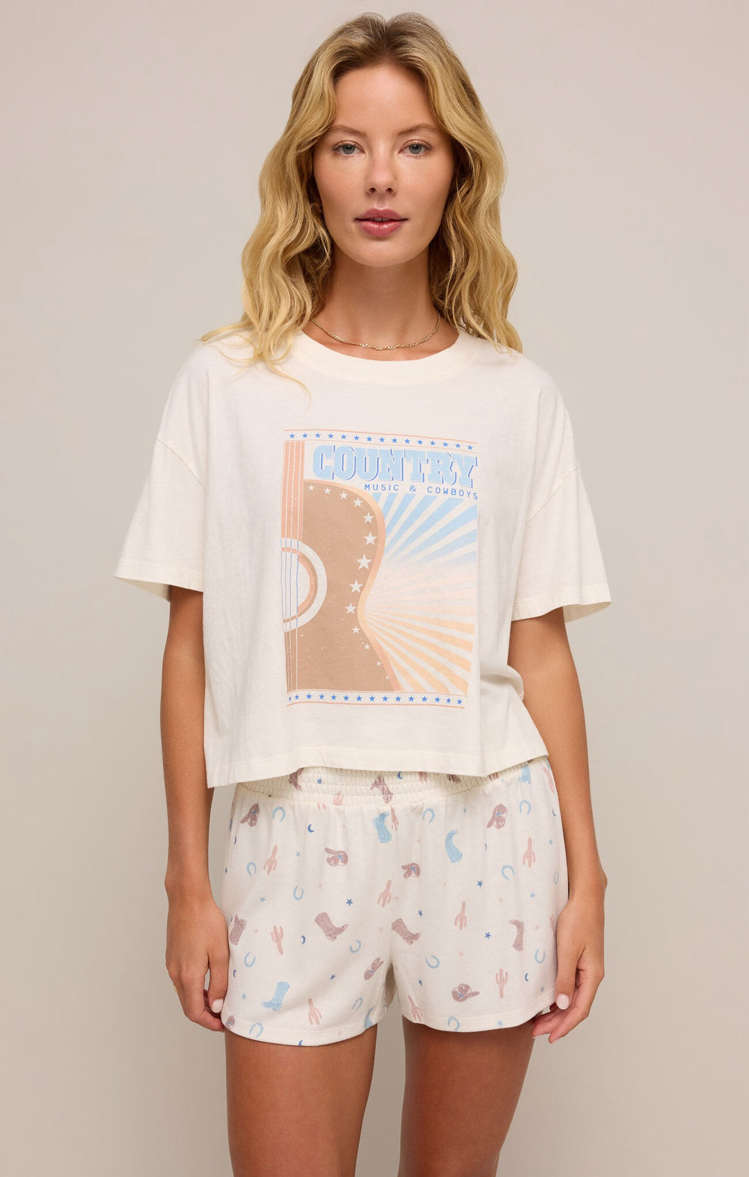 Z Supply: Country Music Tee in Sea Salt