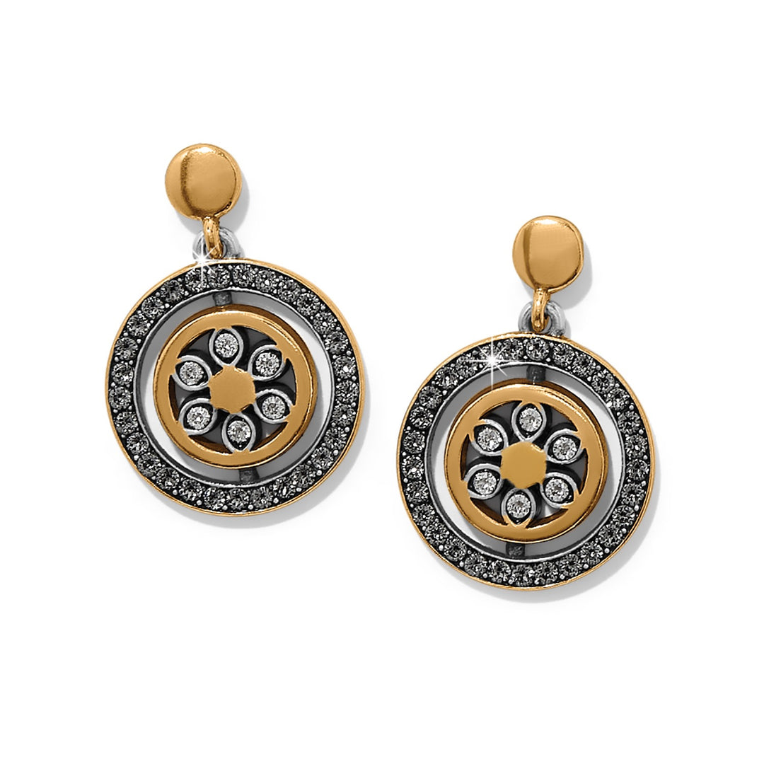 Brighton: Flora Petite Post Drop Earrings in Silver/Gold JA0198