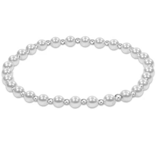 Enewton: Classic Grateful Pattern Bead Bracelet in Sterling Pearl