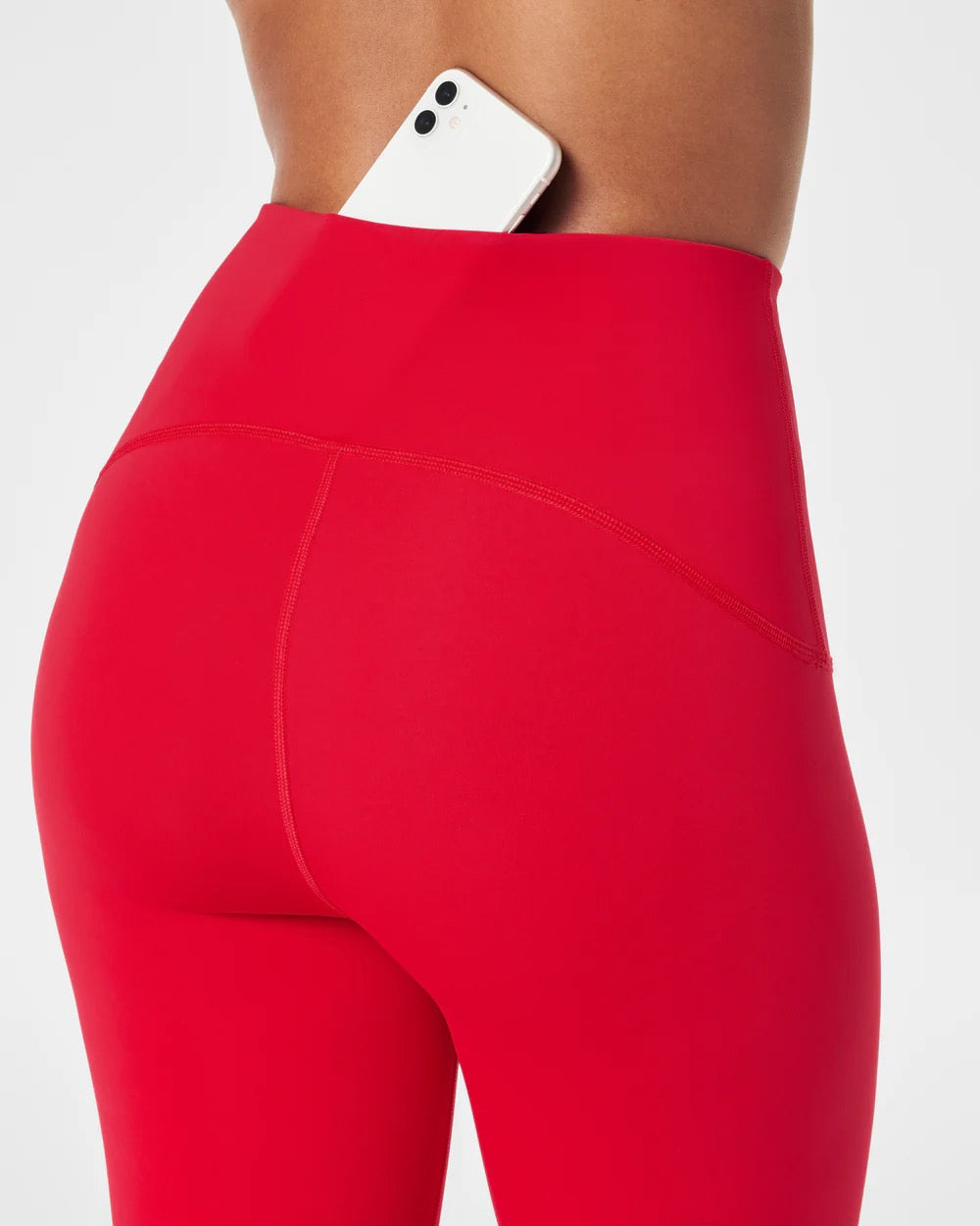 Spanx: Booty Boost Active 7/8 Leggings in Spanx Red 50186R