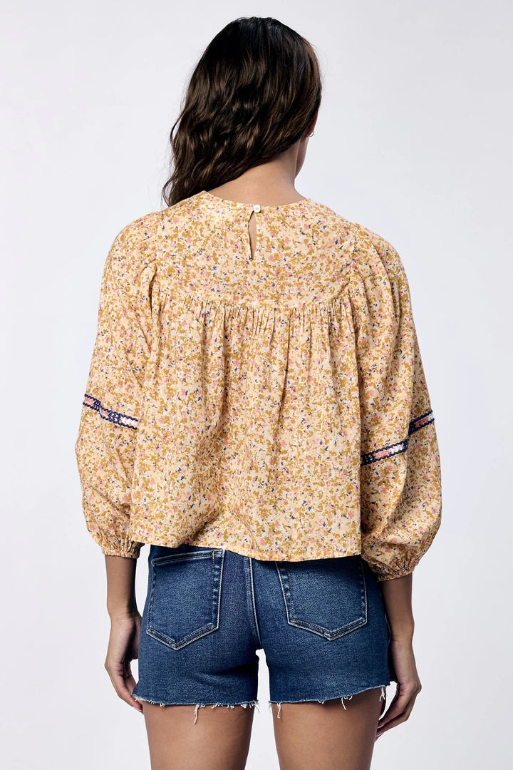 Dear John: Fernande Blouse in Marigold Ditsy