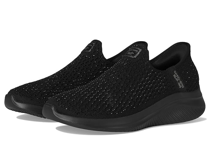 Skechers: Ultra Flex 3.0 Slip In Sneakers in Neptune Black
