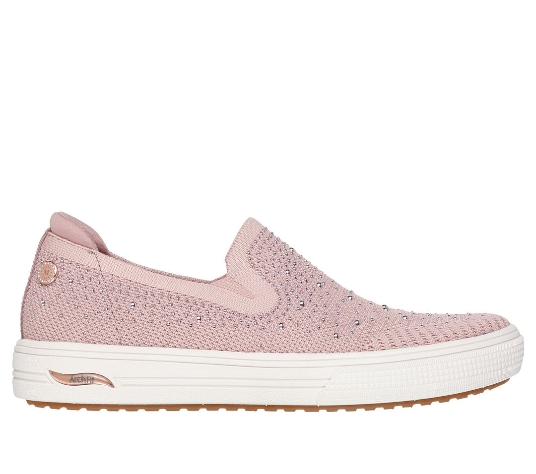 Skechers: Arch Fit Arcade Sneakers Glitz Gal in Rose