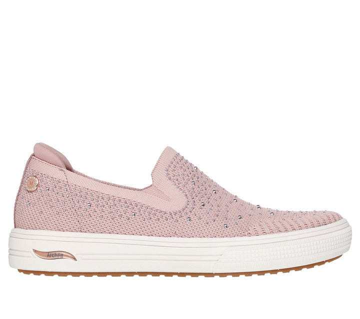 Skechers: Arch Fit Arcade Sneakers Glitz Gal in Rose