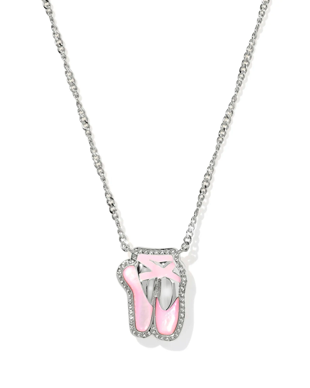 Kendra Scott: Ballet Short Pendant Necklace in Silver