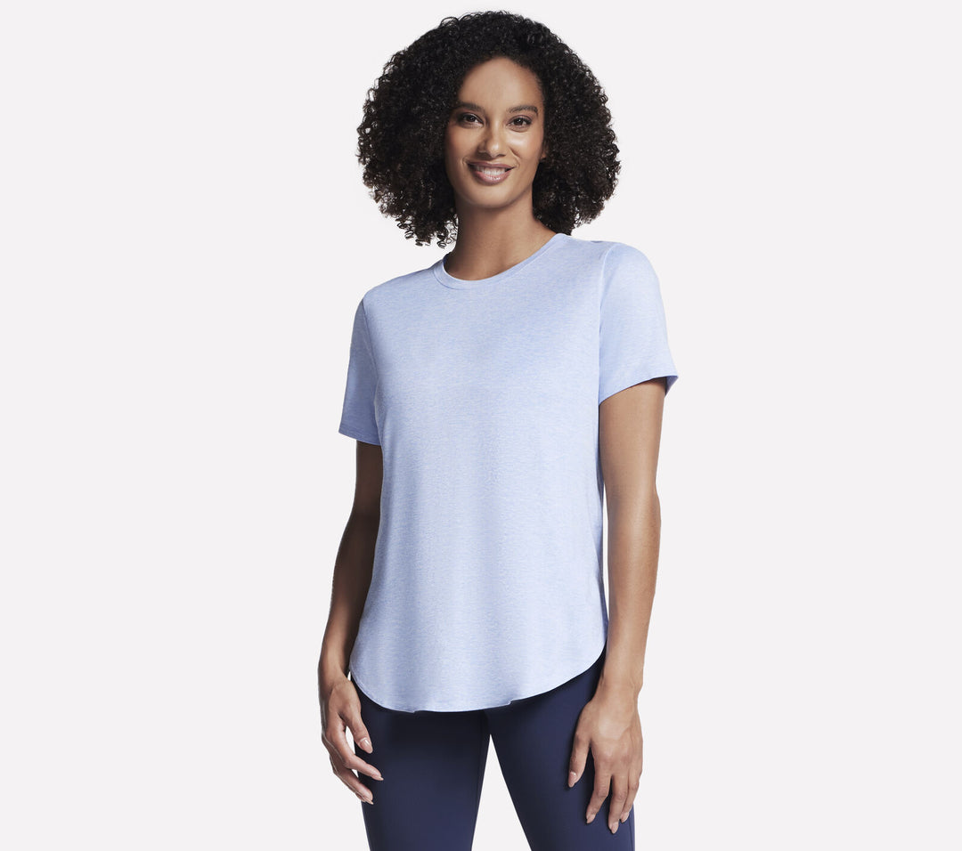 Skechers: Athletic Top in White and Lavender TS105