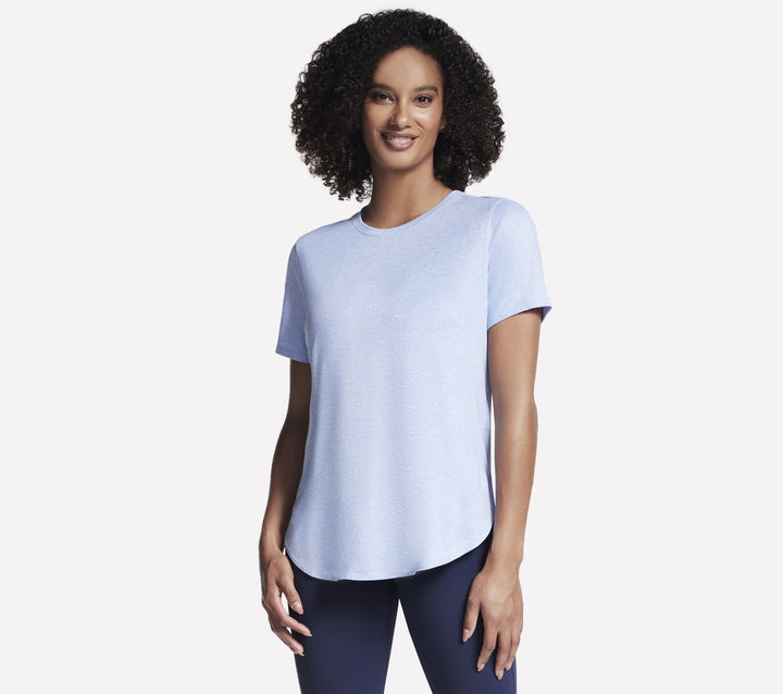 Skechers: Athletic Top in White and Lavender TS105