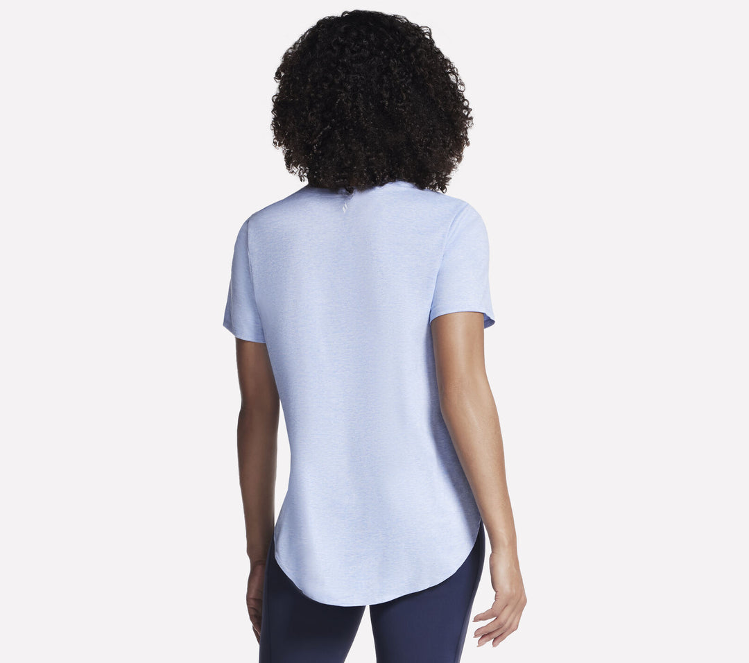 Skechers: Athletic Top in White and Lavender TS105