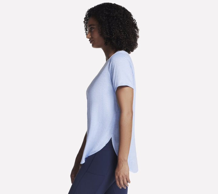 Skechers: Athletic Top in White and Lavender TS105