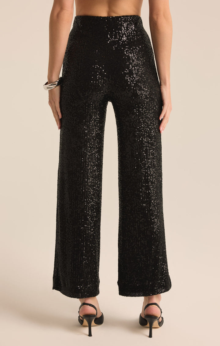 Z supply: Skylar Sequin Pant in Black