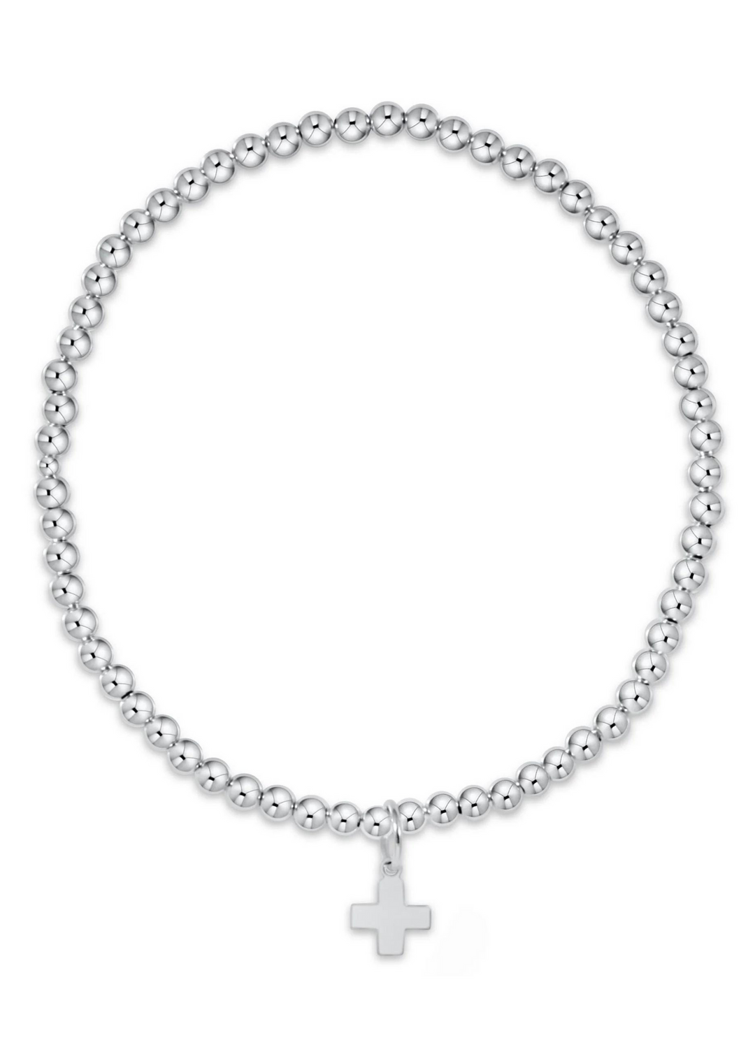 Enewton: Classic Sterling 2mm Signature Cross Charm Bracelet
