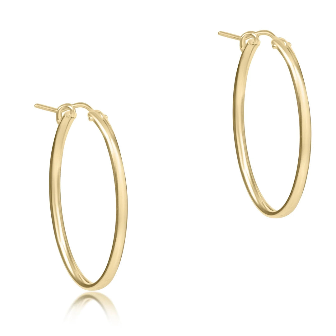 Enewton: Oval Gold Hoop - Smooth