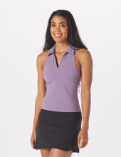 Load image into Gallery viewer, Glyder: Ace Polo Tank in Amethyst
