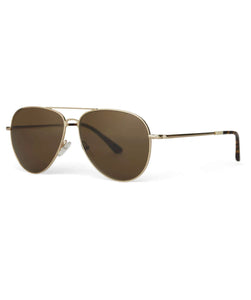 Toms: Hudson Shiny Gold Brown Gradient Sunglasses 10016149