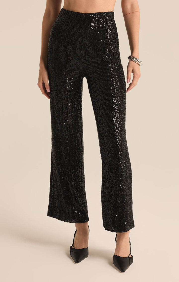 Z supply: Skylar Sequin Pant in Black