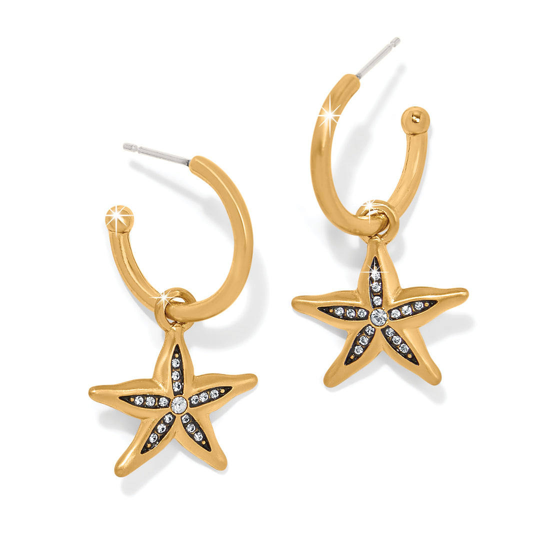 Brighton:Twilight Waters Starfish Hoop Earrings