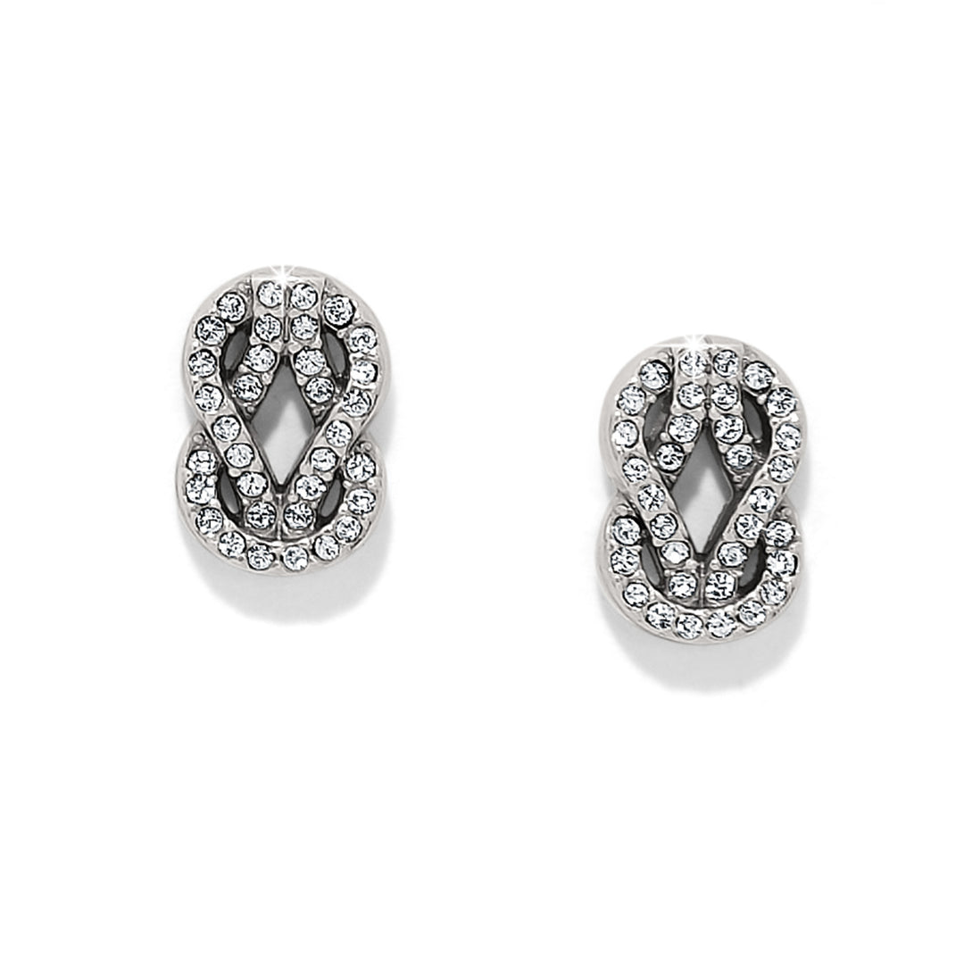 Brighton: Interlok Harmony Luxe Post Earrings in Silver