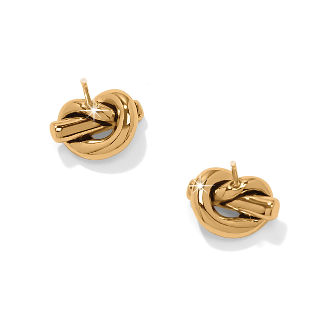 Brighton :Interlok Single Knot Mini Earrings
